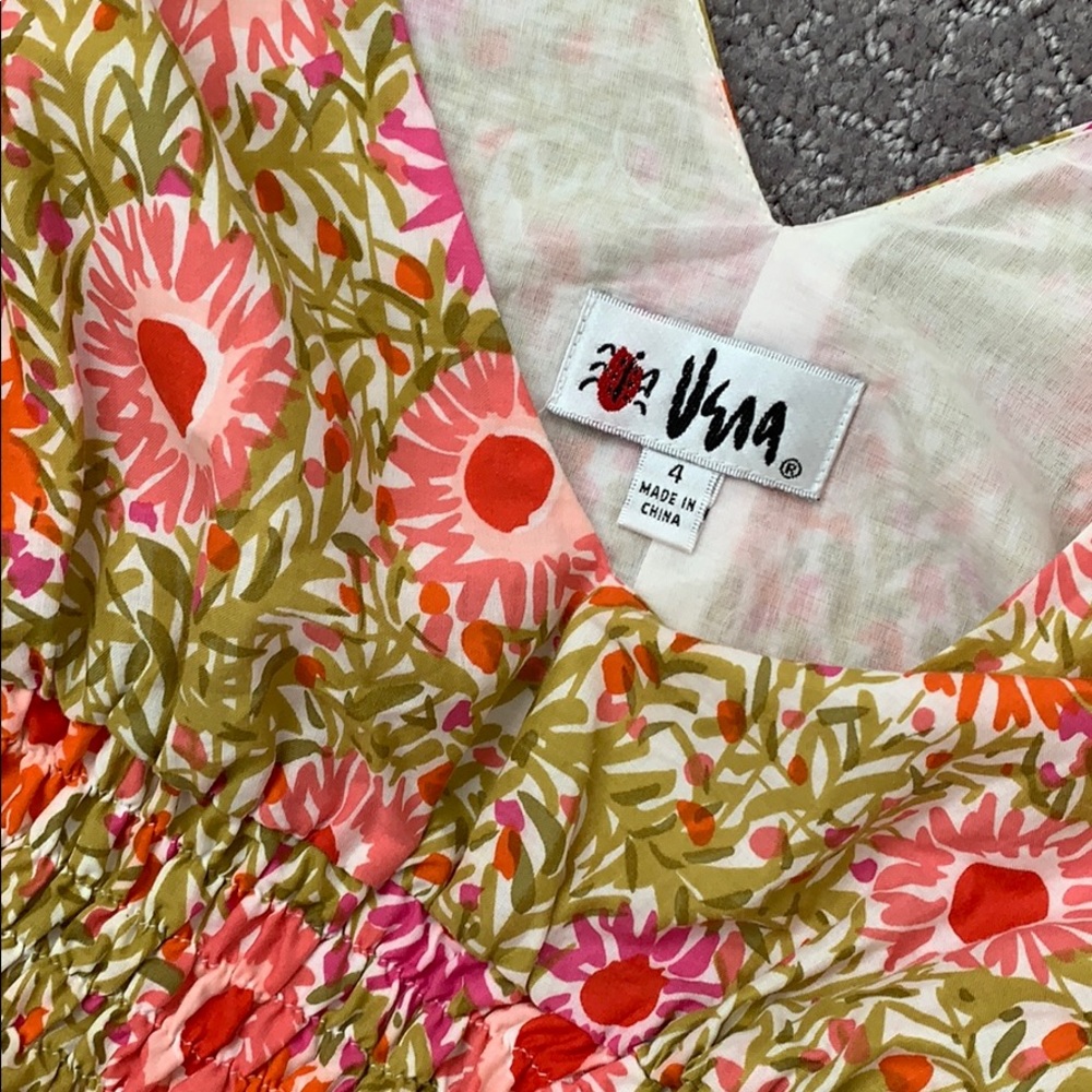Vera Neumann (ladybug!) floral dress - Picture 2 of 6